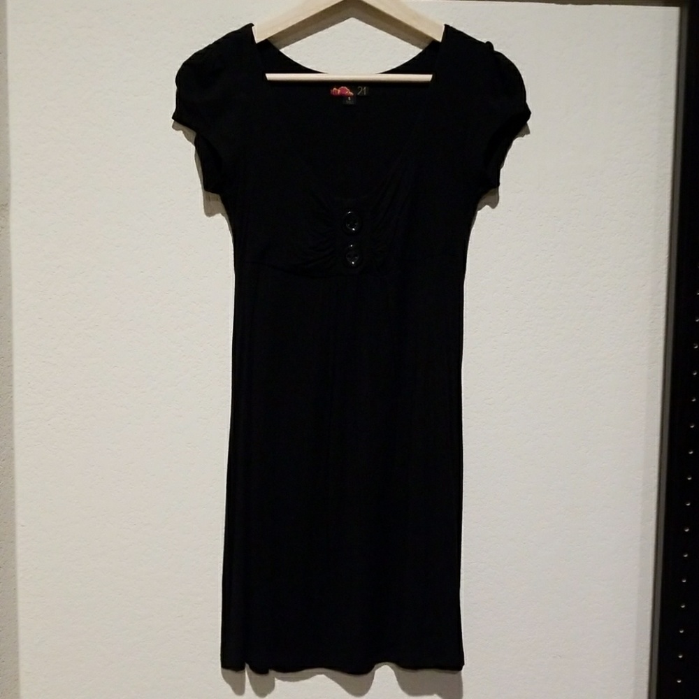Black jersey dress